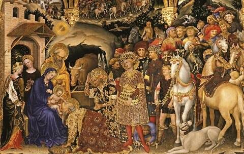 L'arrivo dei Re Magi, dipinto di Gentile da Fabriano