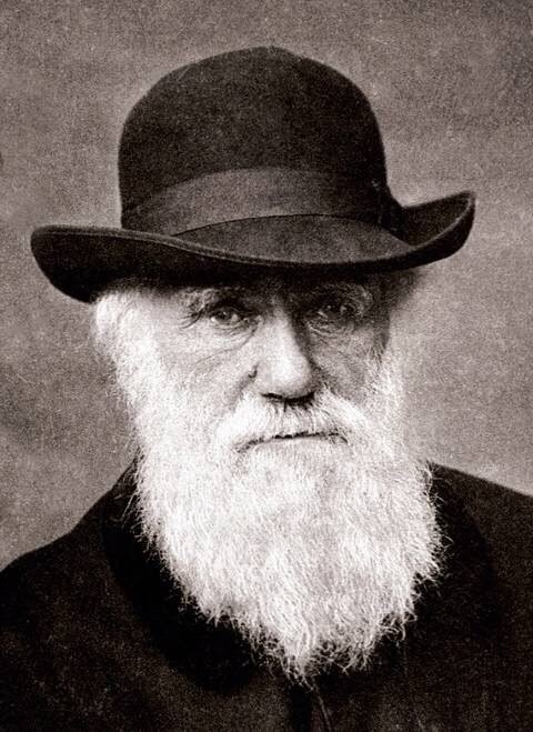 Ritratto di Charles Darwin da anziano