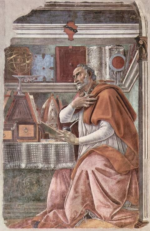 Sant'Agostino nello studio, dipinto da Sandro Botticelli