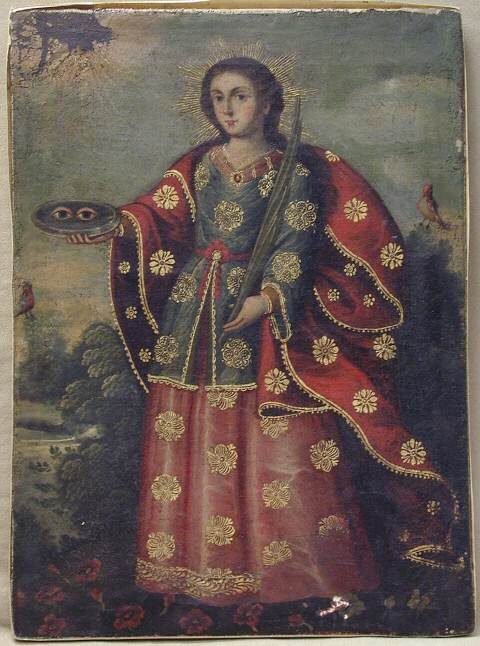 Santa Lucia in un dipinto antico